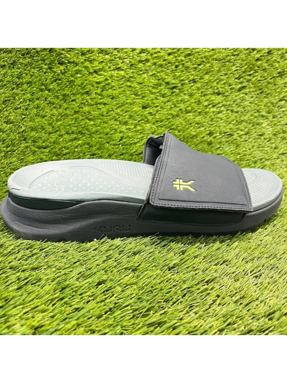 Kuru Moment Mens Size 13 Navy Blue Beach Casual Outdoor Slip On Slide Sandals